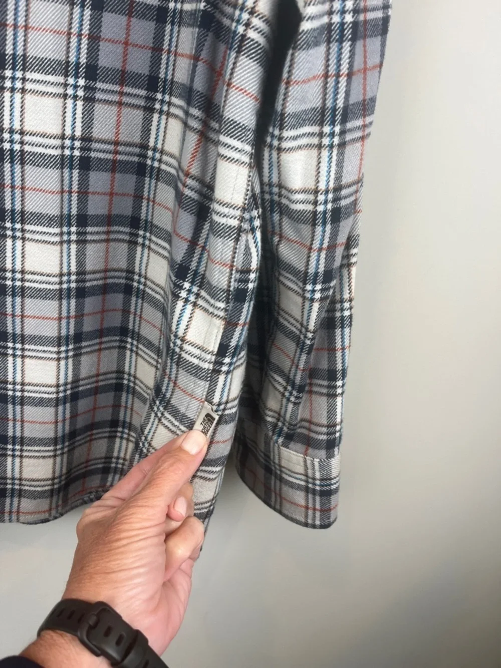 The North Face Arroyo Flannel Plaid Button-Down Shirt Blue Gray Men's Size  XL